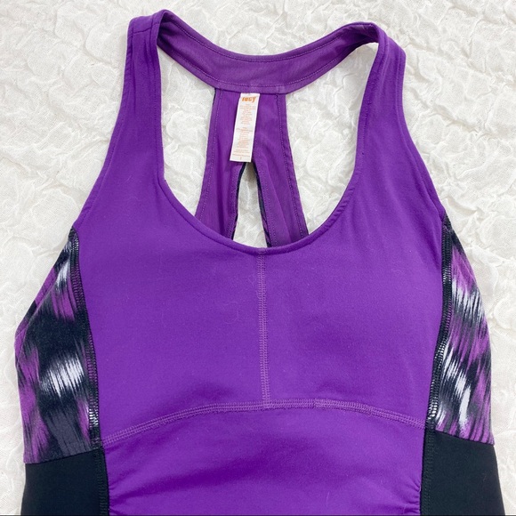 Lucy purple and black Perfect Core halter top size small - Picture 2 of 6